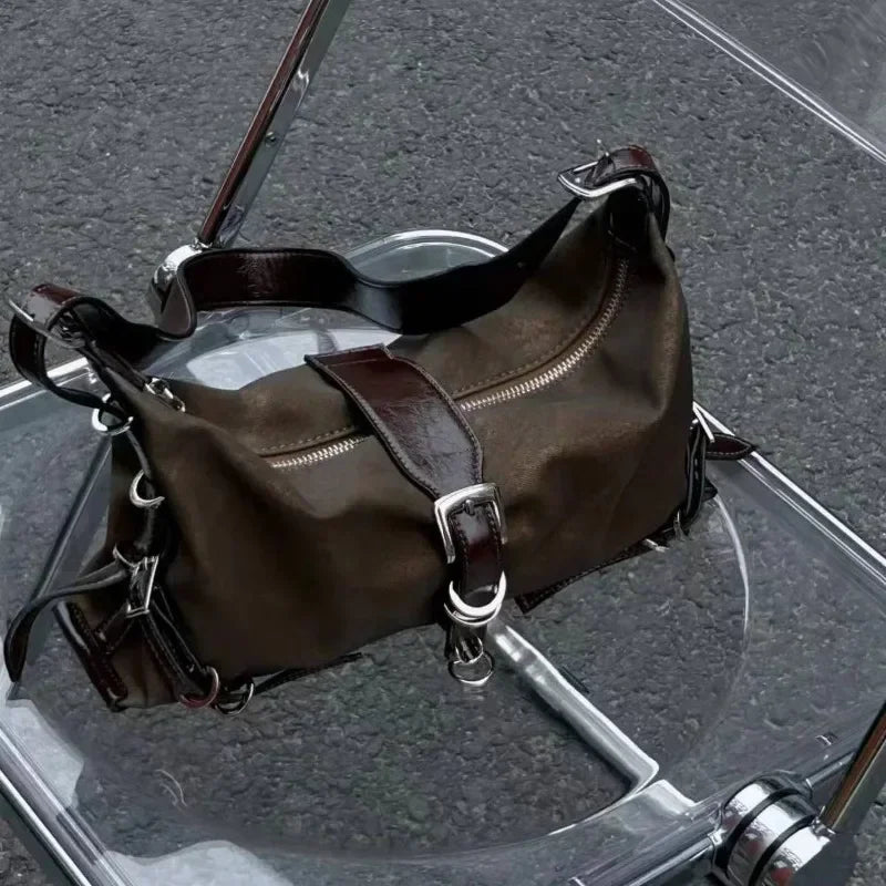 Retro Faux Leather Handbag