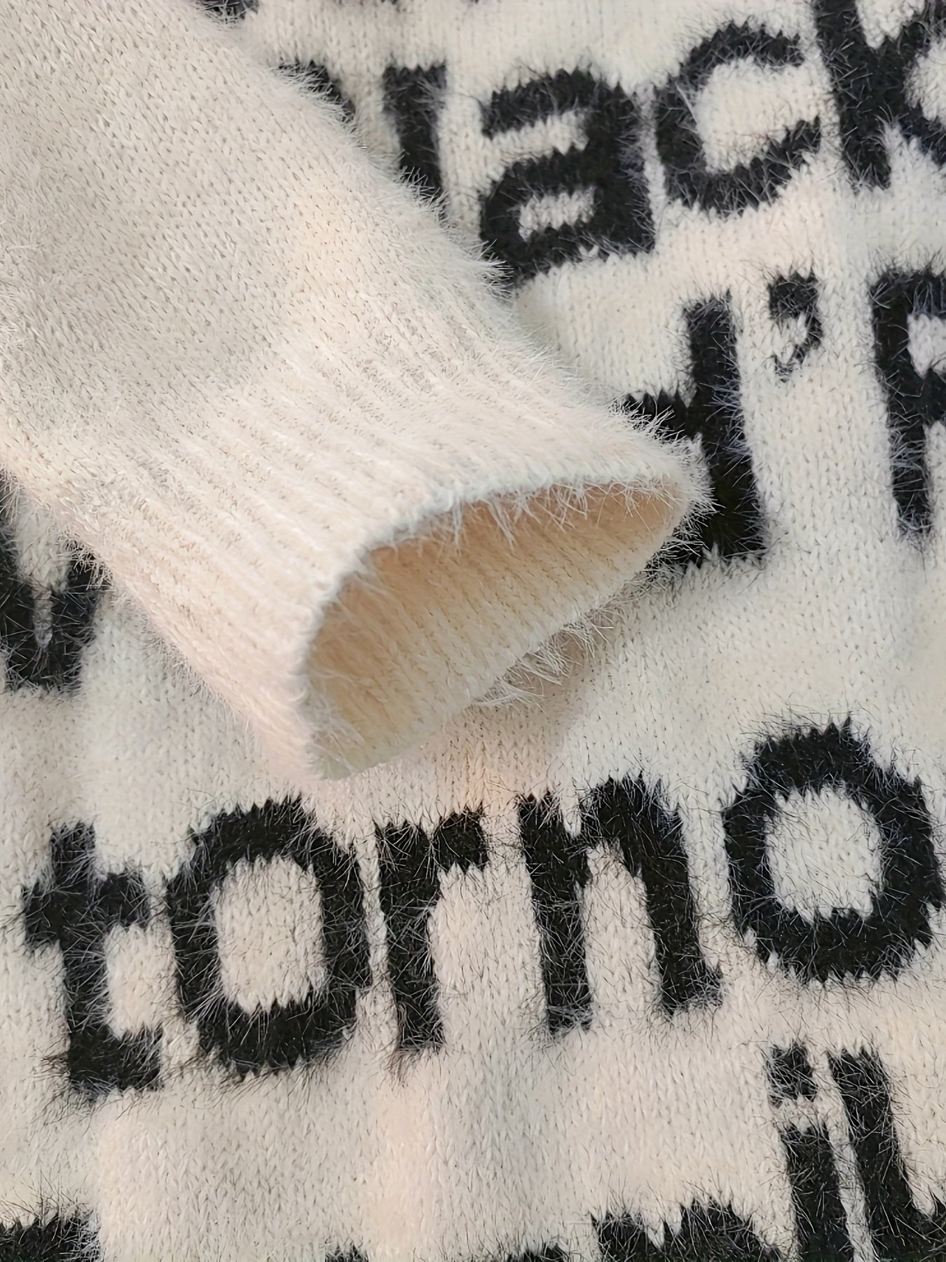 Graphic Mohair Knit
