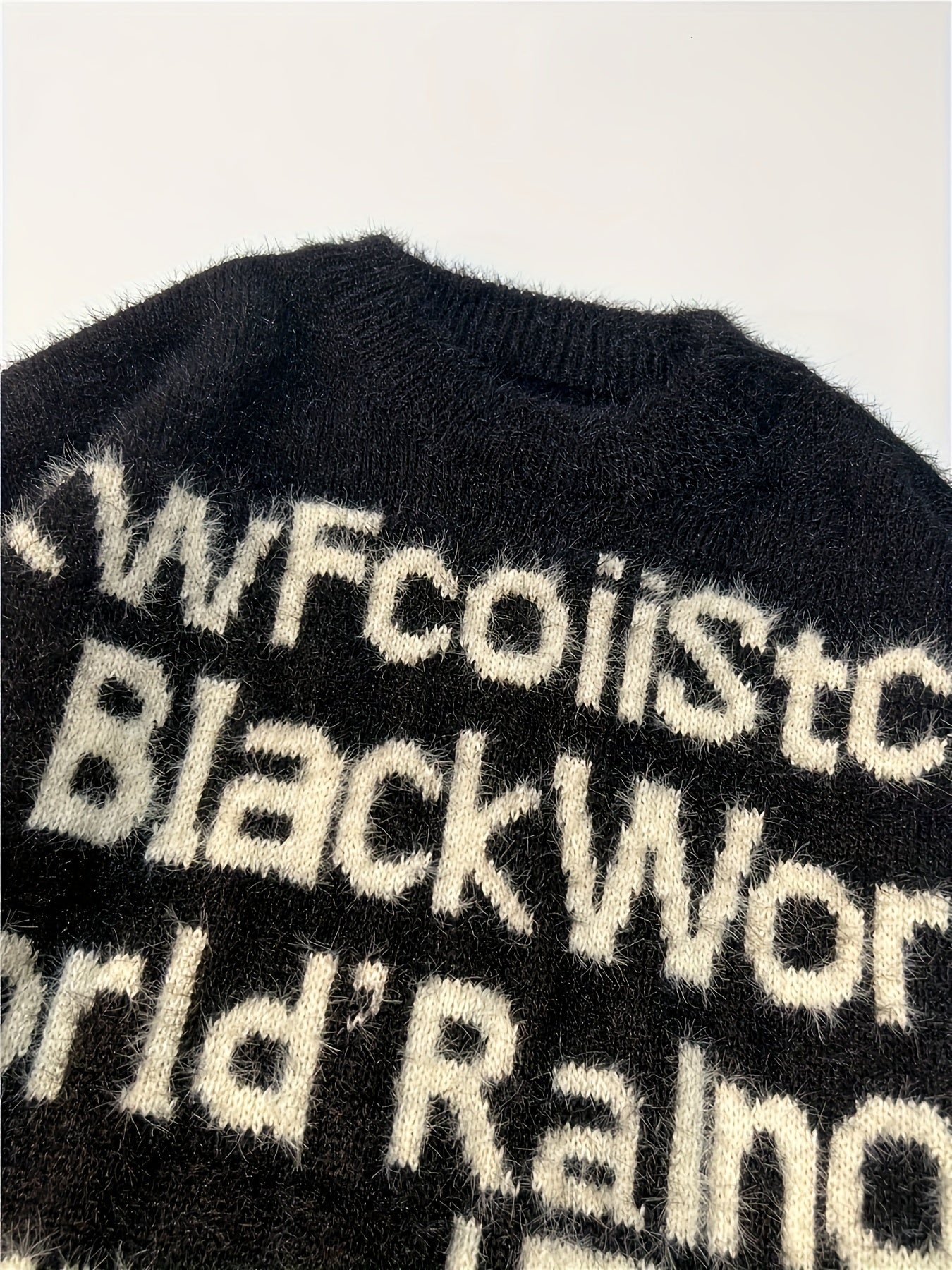 Graphic Mohair Knit