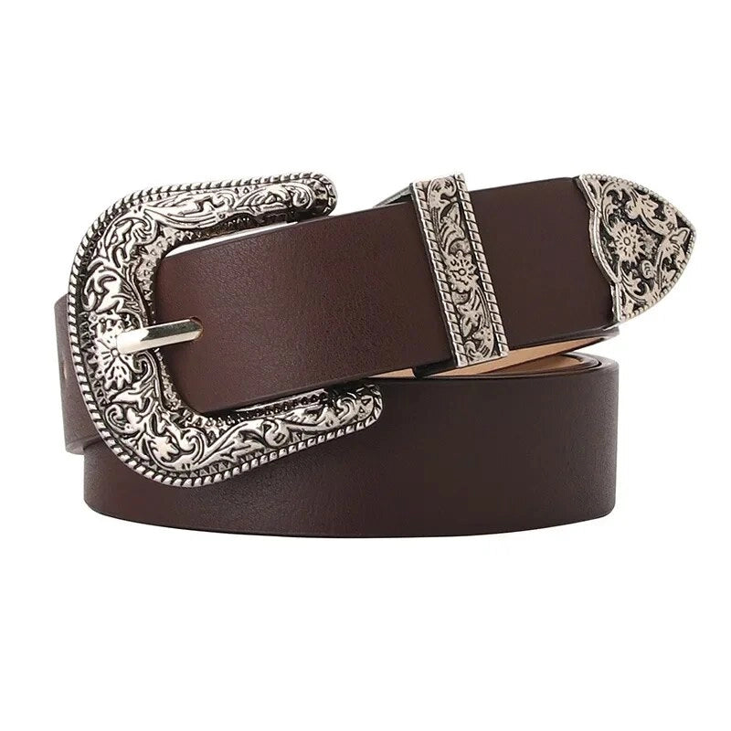 Goth PU Leather Buckle Belt