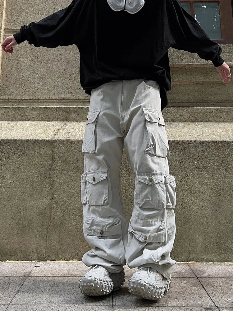 Streetwear Multi-Pocket Loose Pants