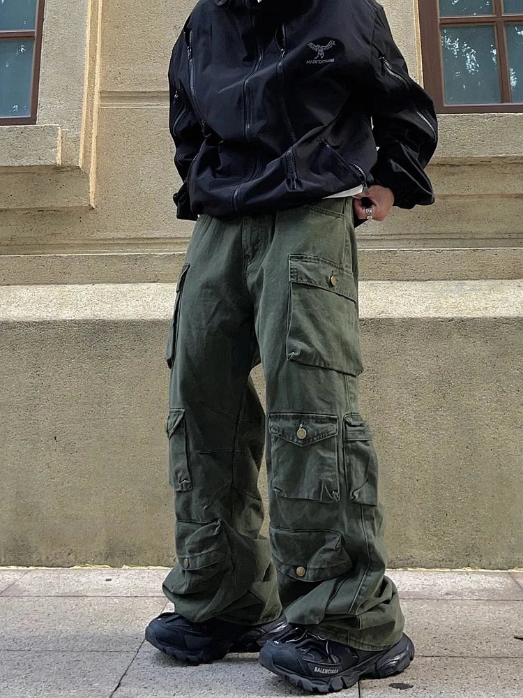 Streetwear Multi-Pocket Loose Pants