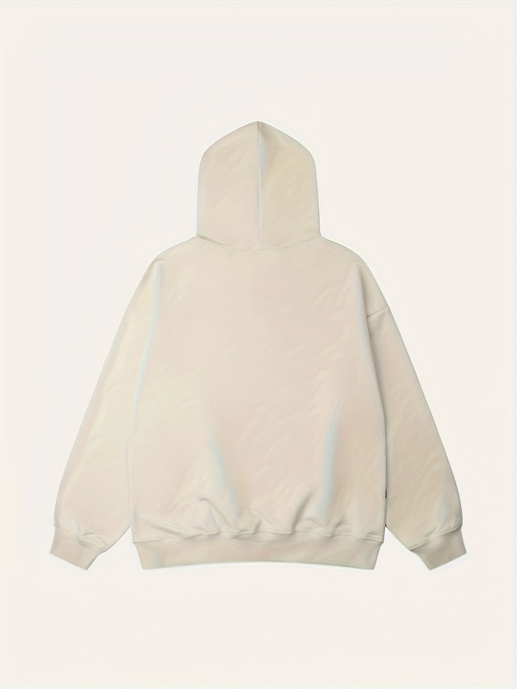 Graphic Print White Hoodie