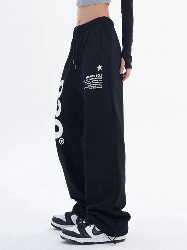 “939” Graphic Black Sweatpants