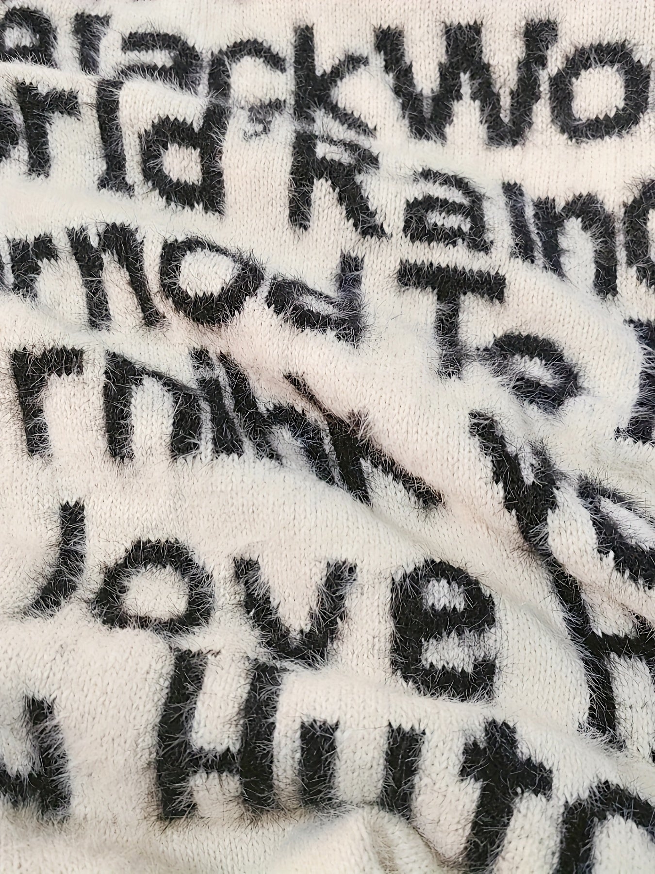 Graphic Mohair Knit