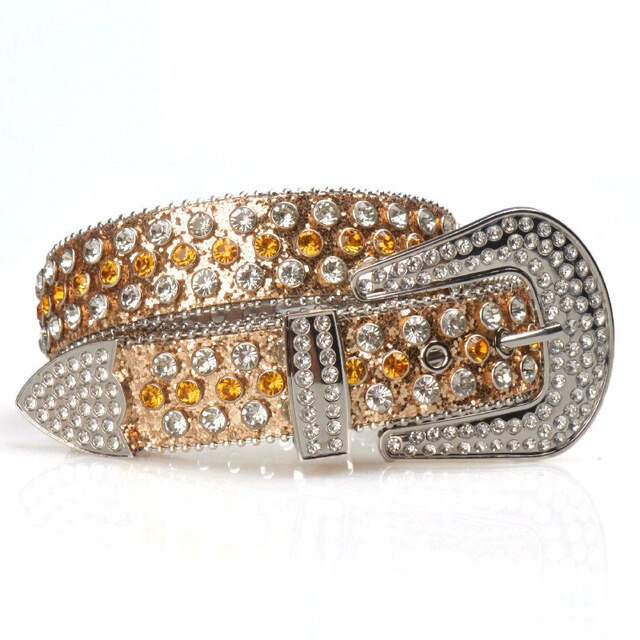 Rhinestones Studded Belt