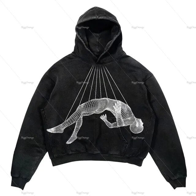 Unique Printed Hoodie - Tisso Clothing