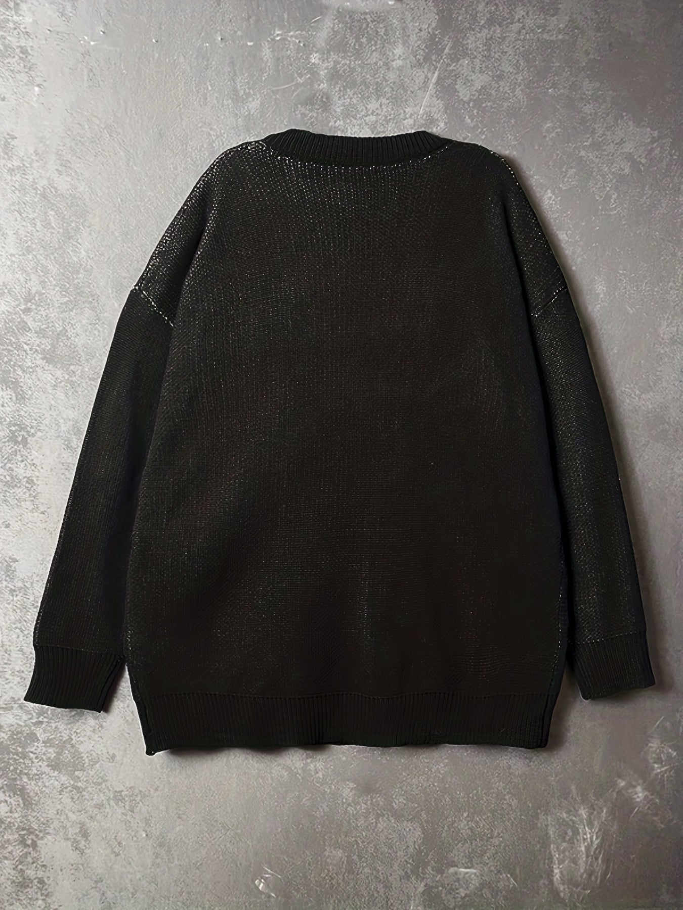 Abstract Graphic Knit Sweater