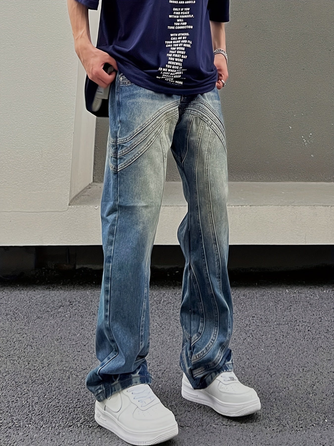 Unique Design Baggy Jeans