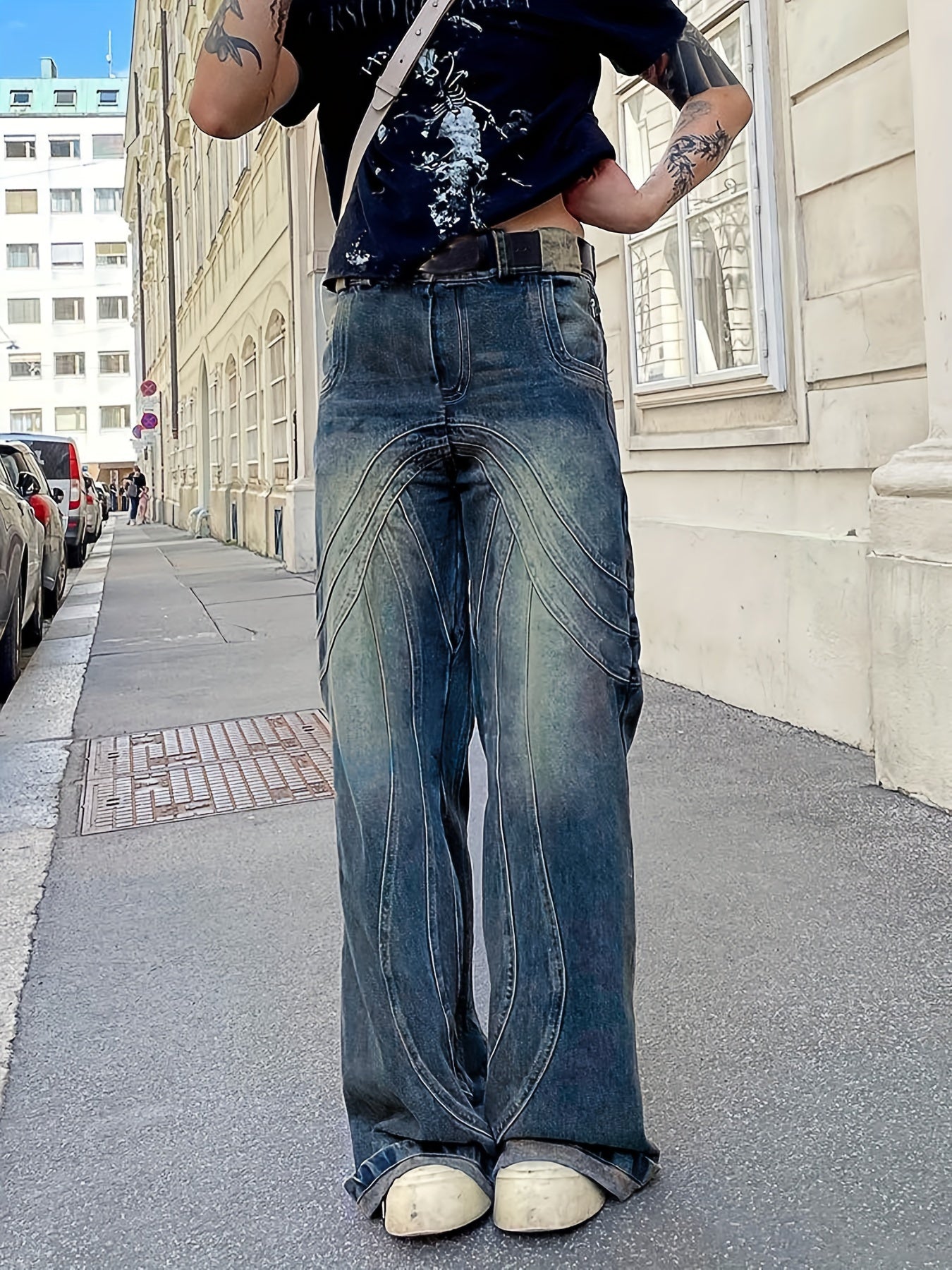 Unique Design Baggy Jeans