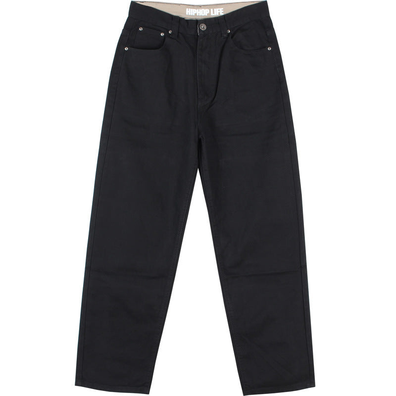 Embroidered Hip Hop Jeans