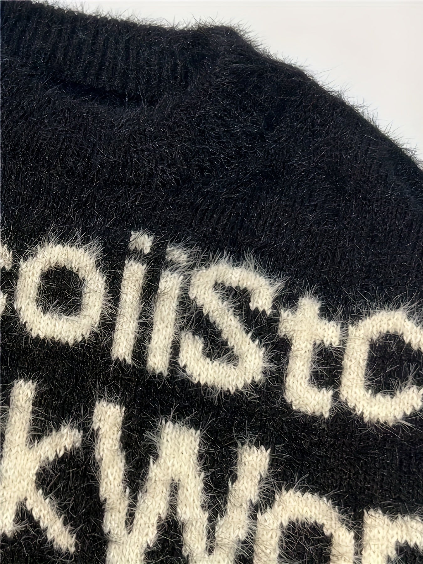 Graphic Mohair Knit