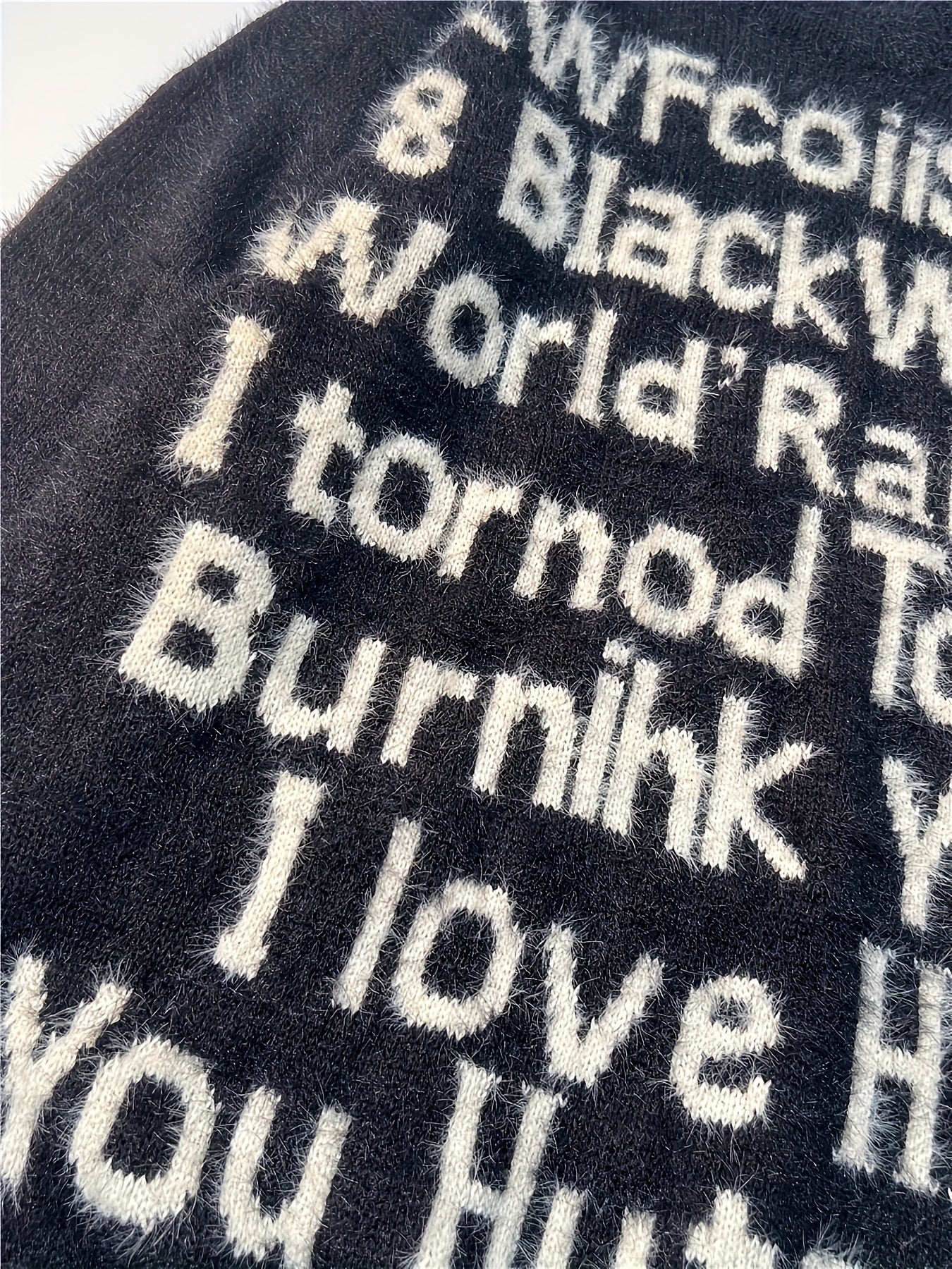 Graphic Mohair Knit