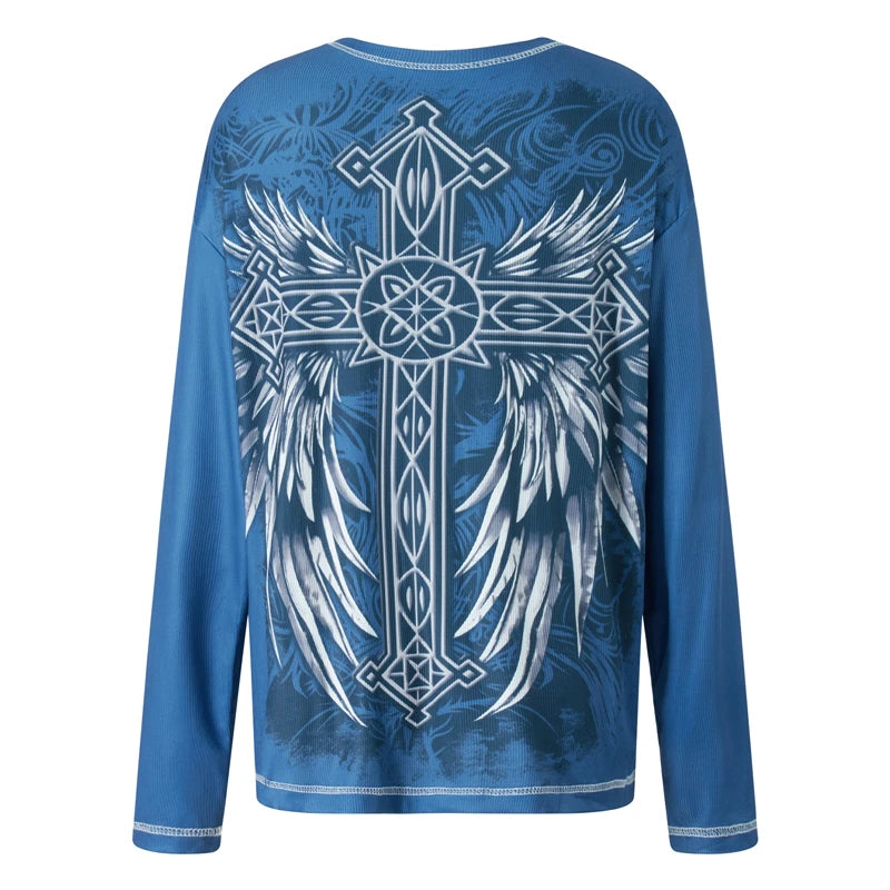 00s Gothic Cross Longleeve Tee