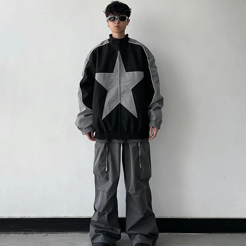 Unisex Star Vintage Windbreaker