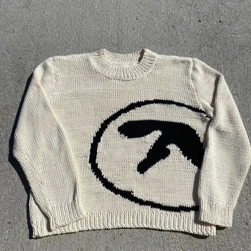 Vintage Graphic Knit Sweater