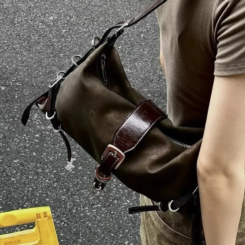 Retro Faux Leather Handbag