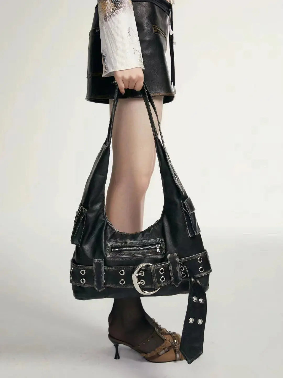 Grunge Belt Handbag