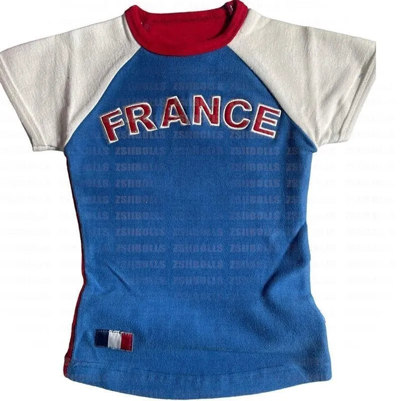 Country Colour Block Cropped Top