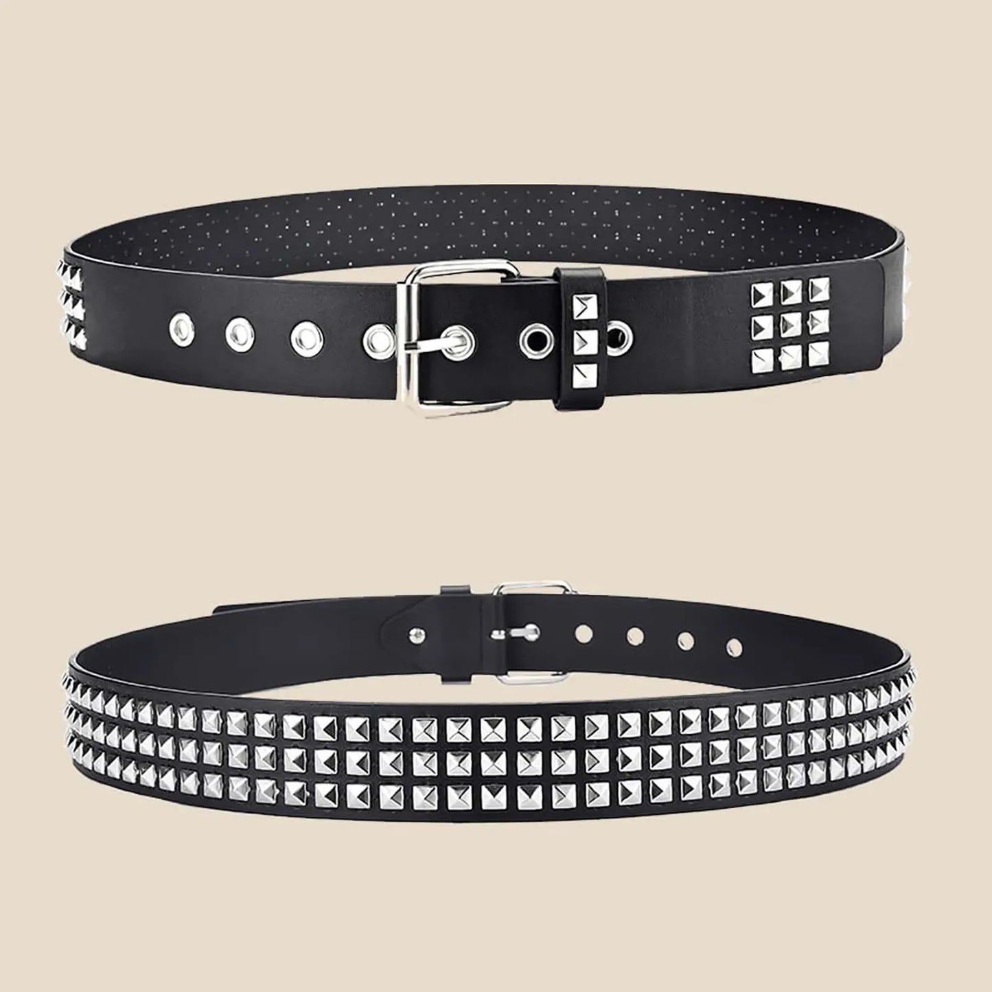 Hip Hop Square PU Leather Belt