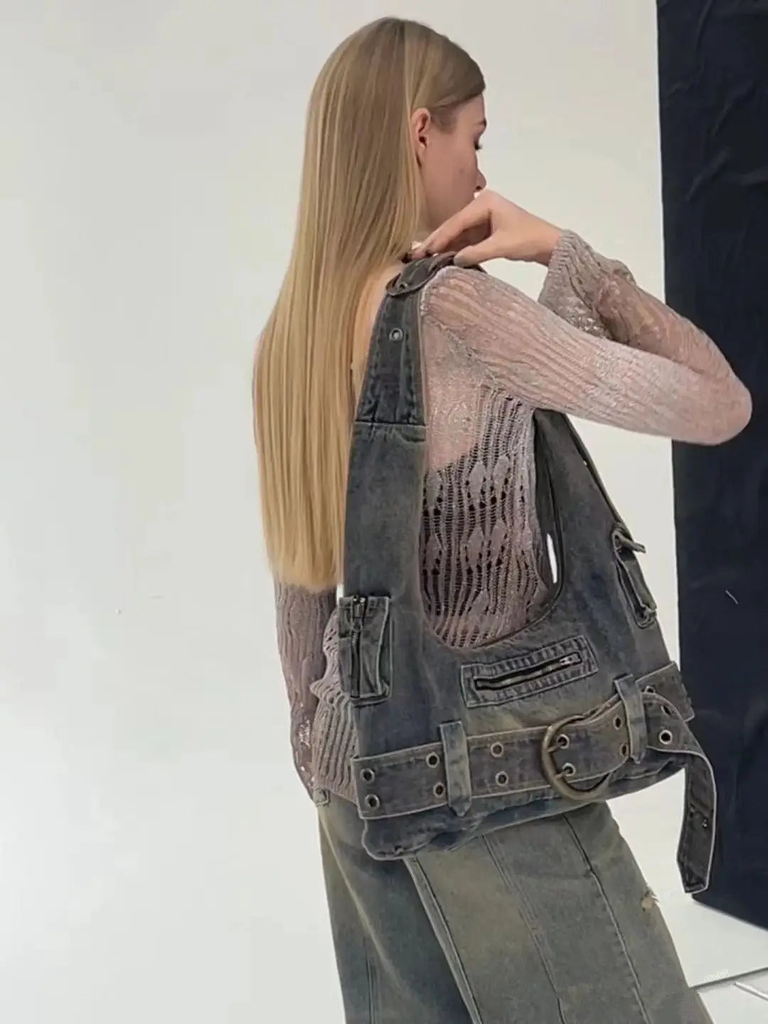 Grunge Belt Handbag