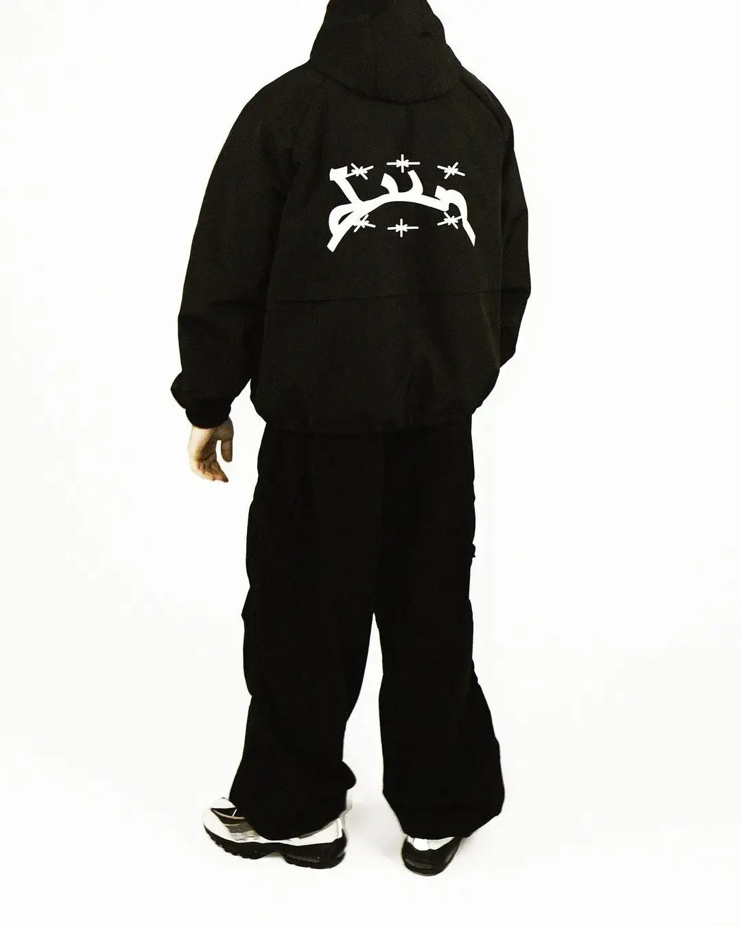 Embroidered Zip Up Windbreaker