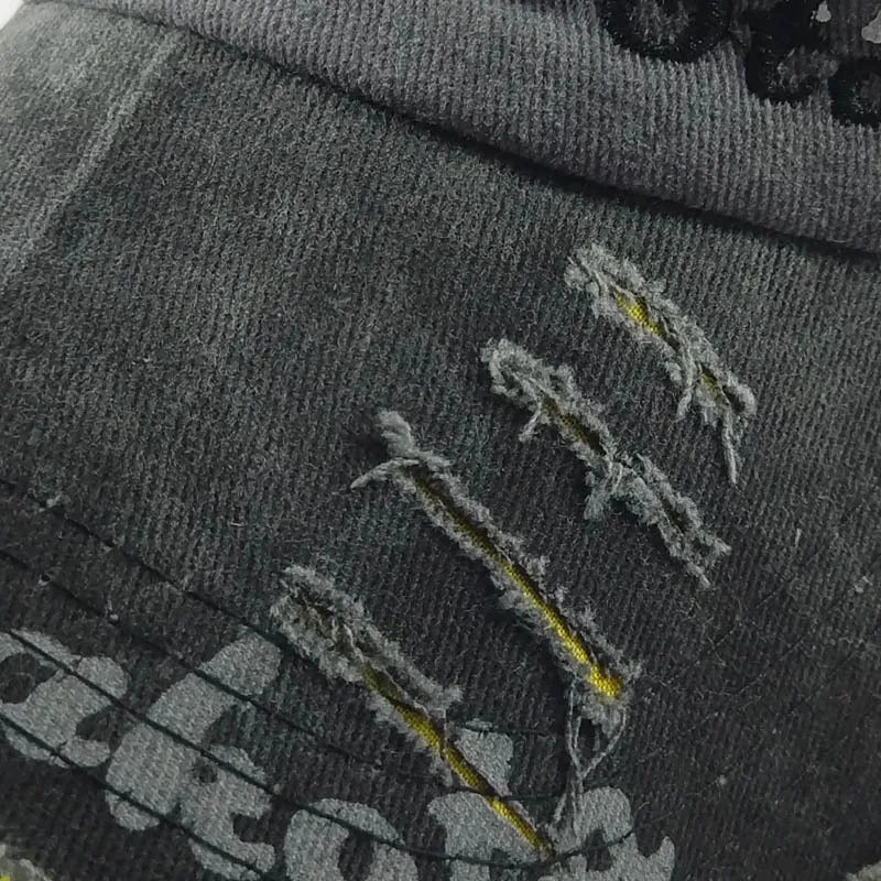 Denim Patchwork Workwear Cap