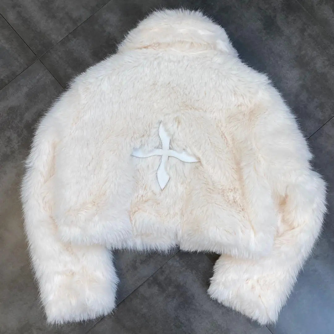 Patchwork PU Fur Jacket