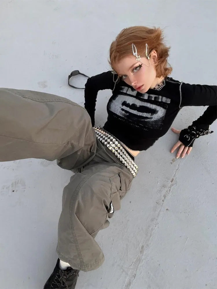 “Bite Me” Graphic Longsleeve Top