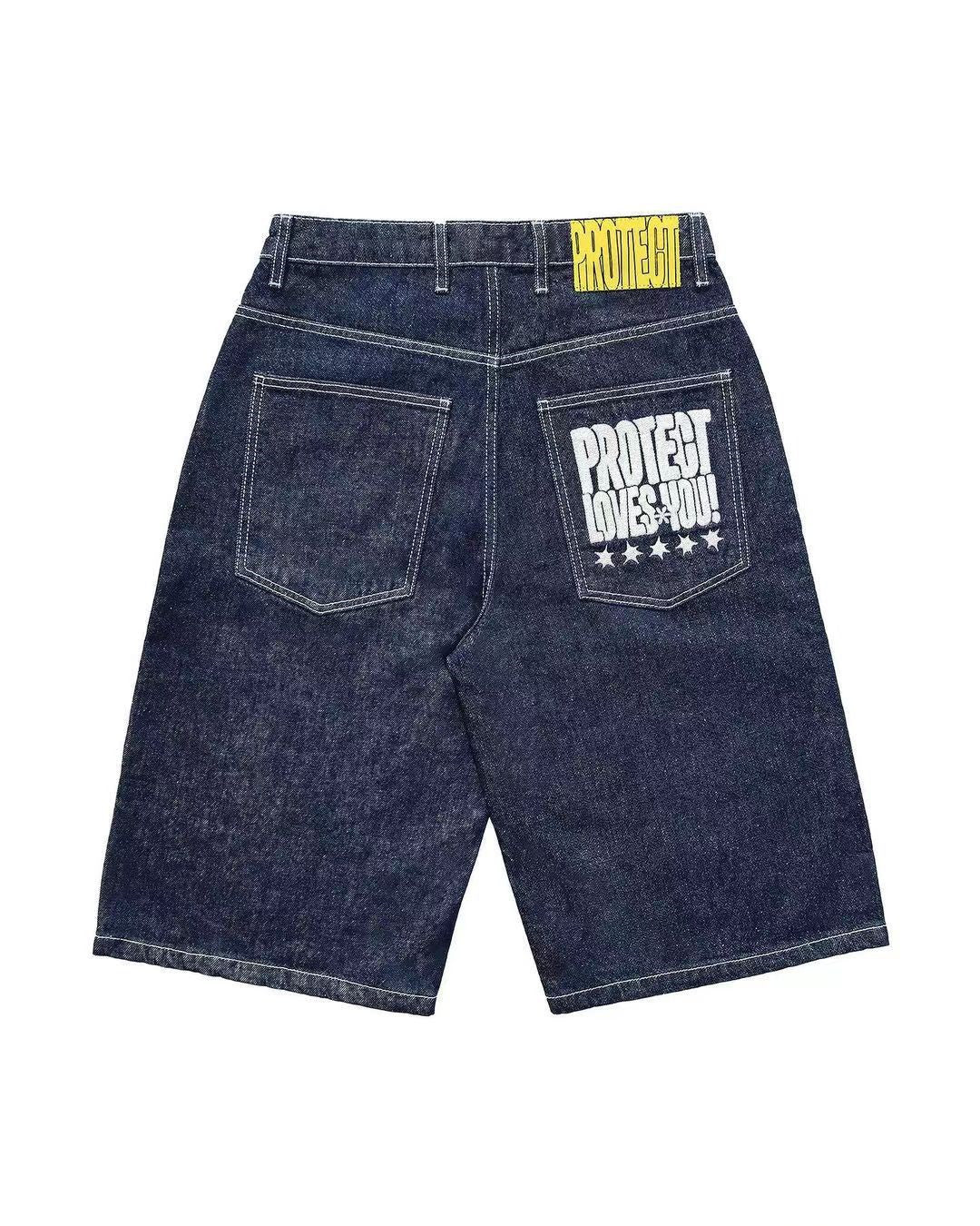 Embroidered Jorts