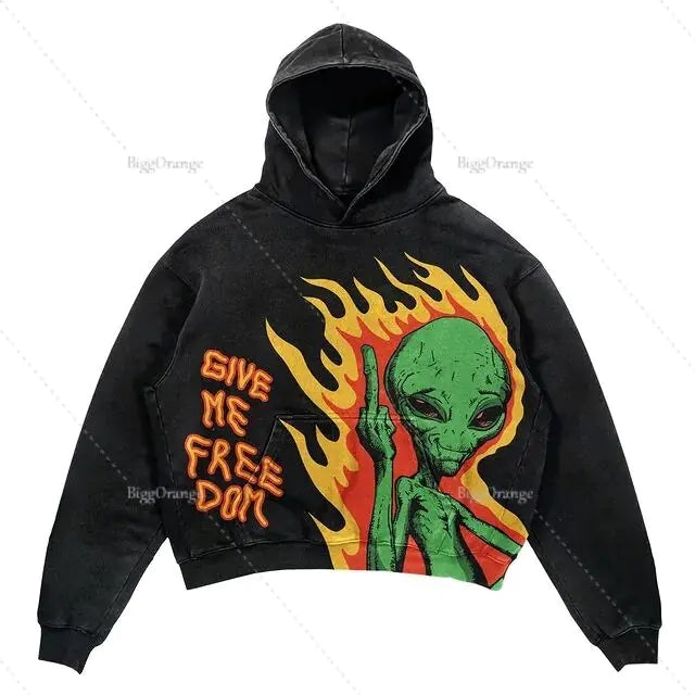 Unique Printed Hoodie - Tisso Clothing