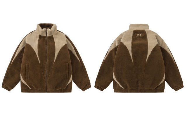 Patchwork Color Block Fleece - Tisso Clothing