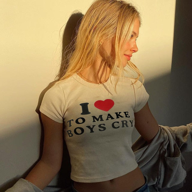 Cartoon Graphic Women Cropped Top - Tisso Clothing