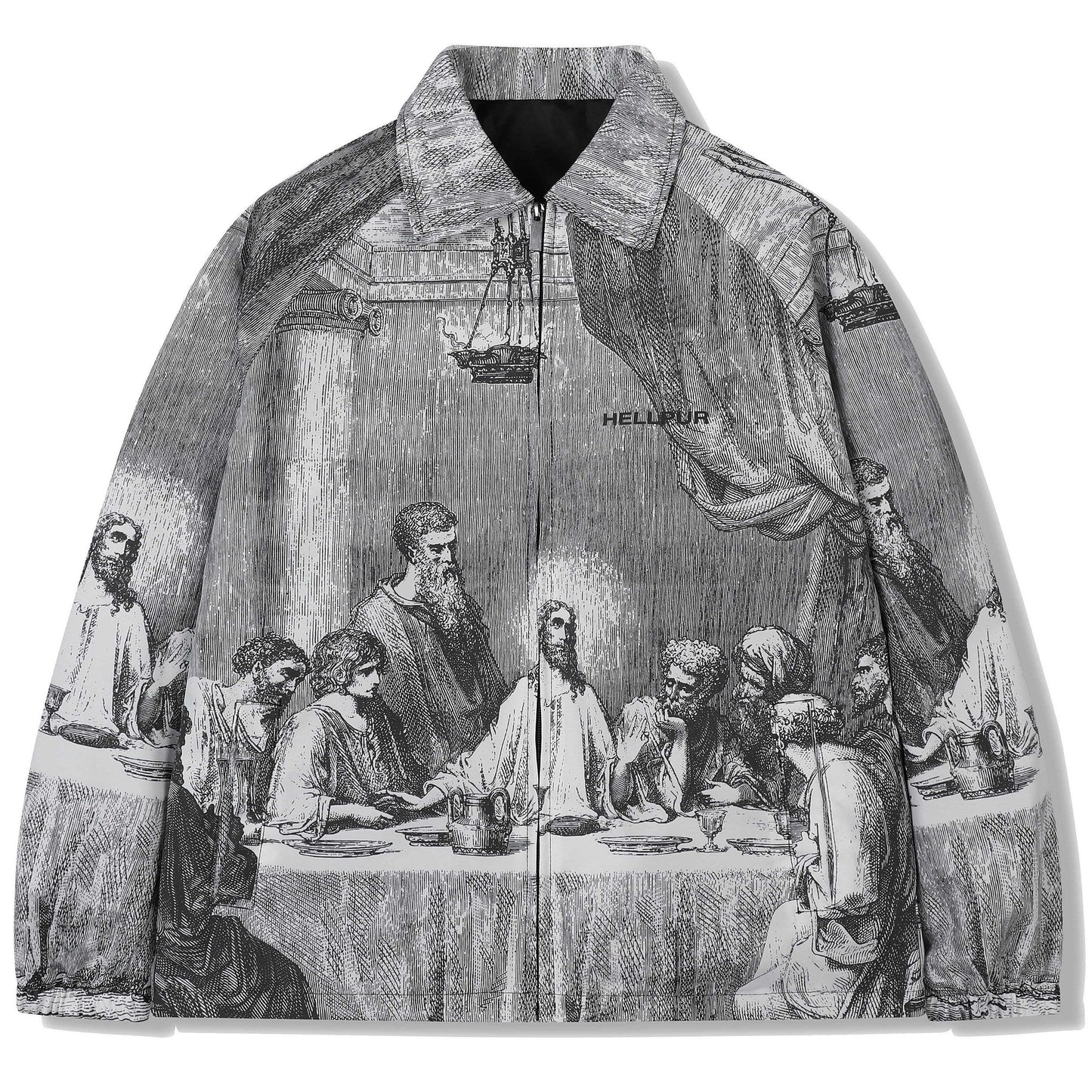 Retro Painting Print Jacket