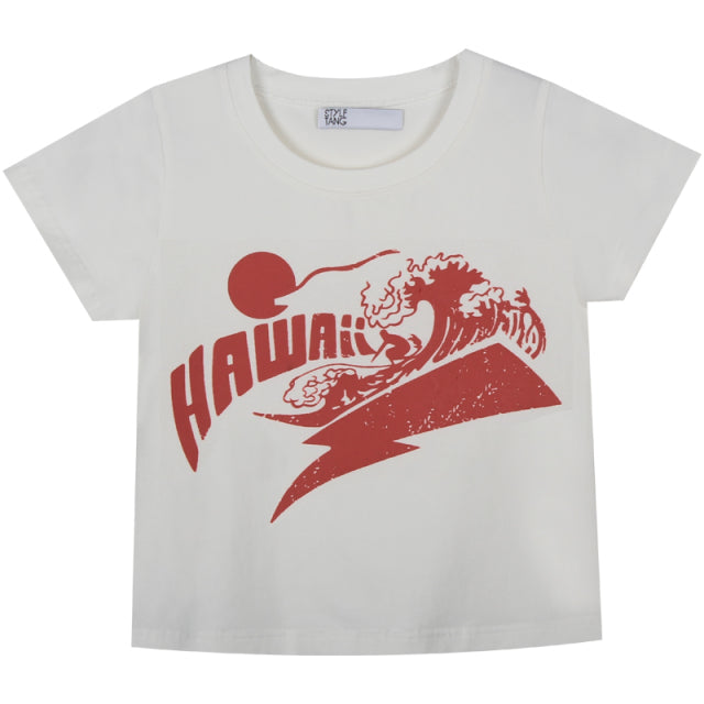 Retro Graphic Cropped Women Top - Tisso Clothing