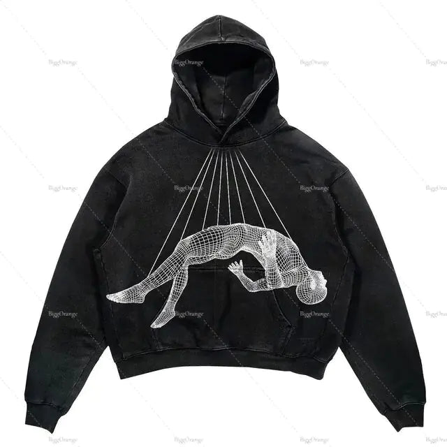 Unique Printed Hoodie - Tisso Clothing