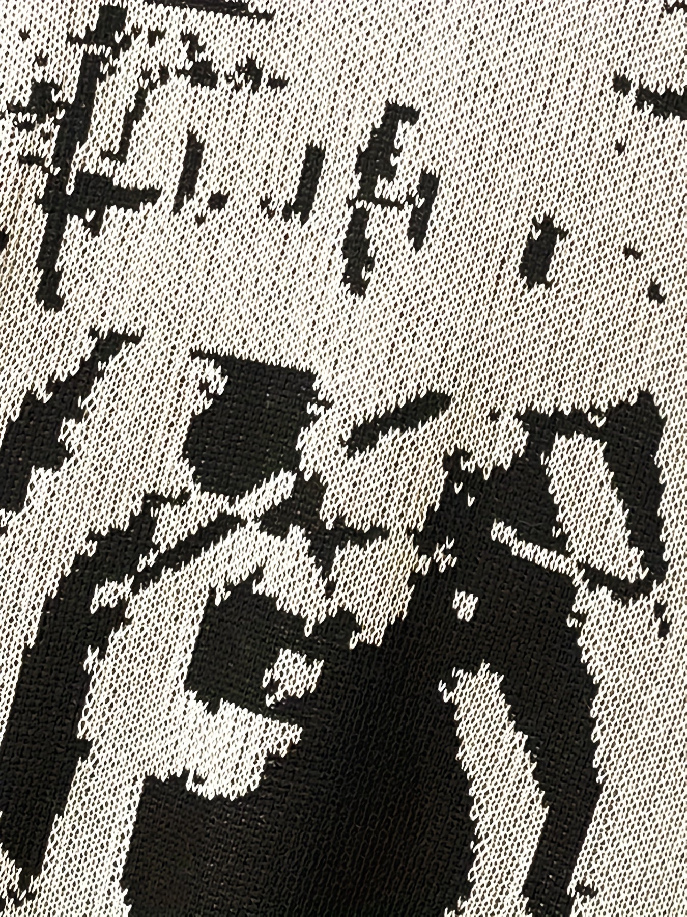 Abstract Graphic Knit Sweater