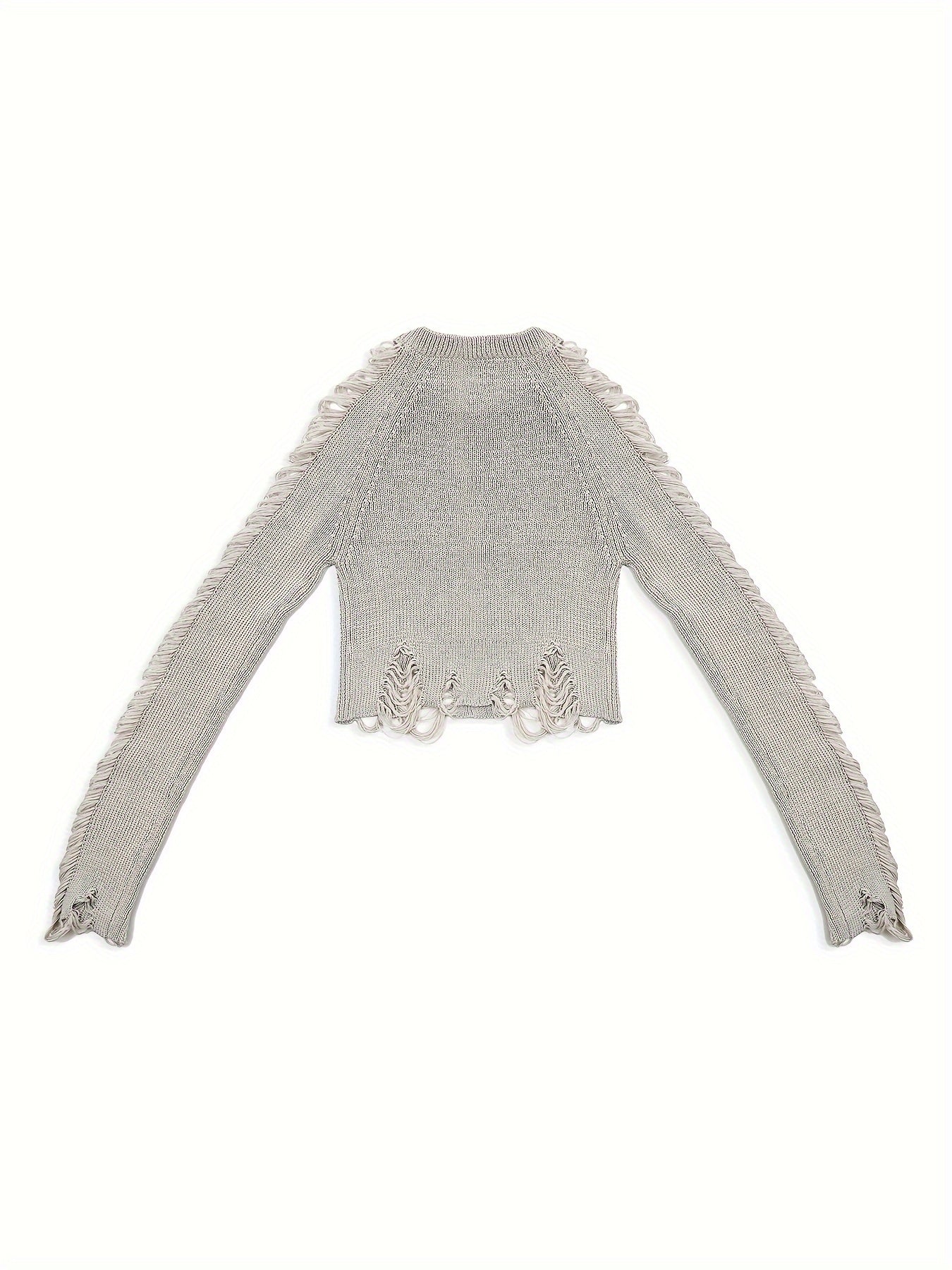 Geometric Graphic Cropped Knit
