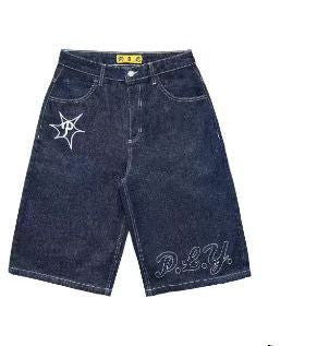 Embroidered Jorts