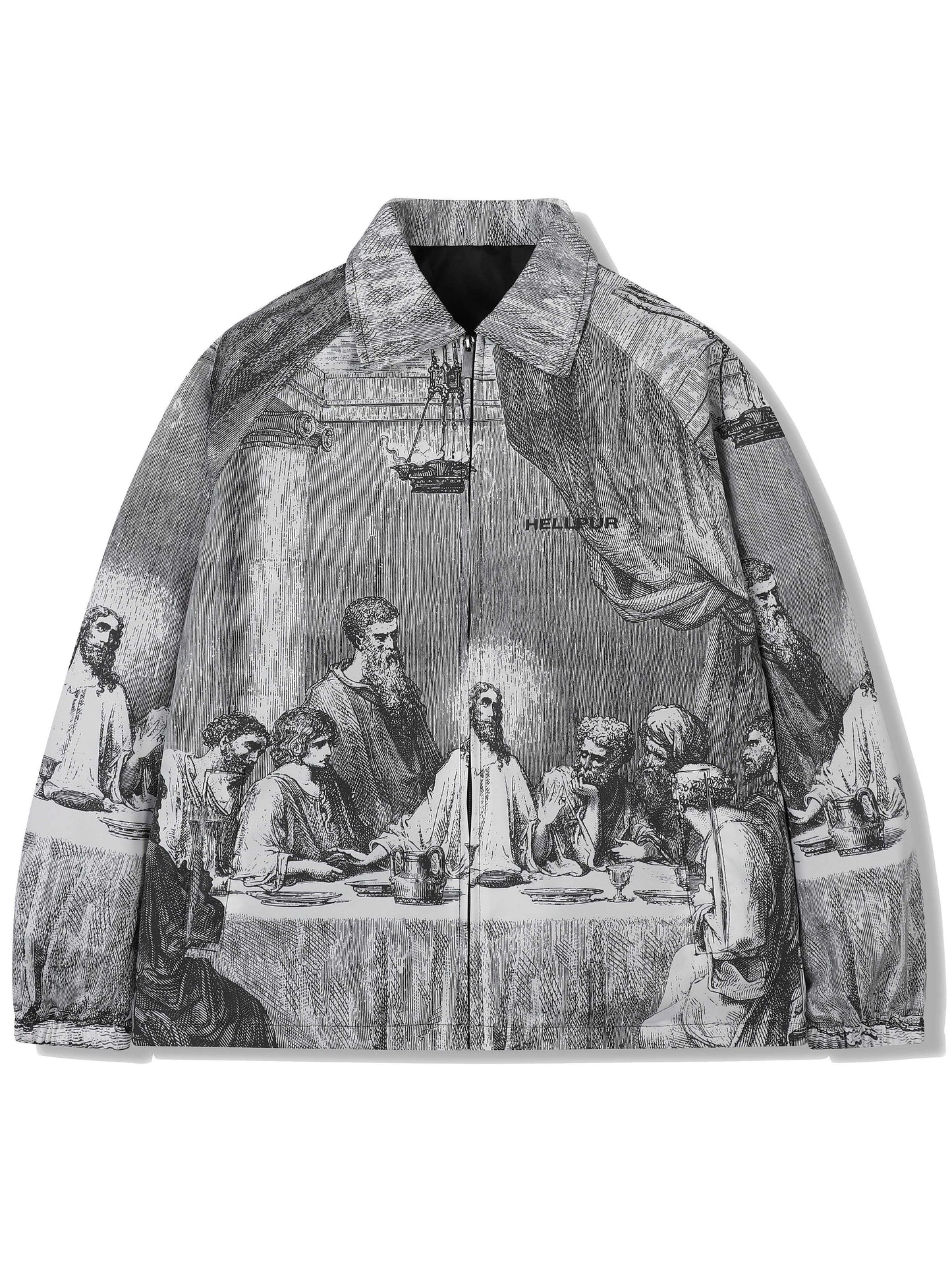 Retro Painting Print Jacket