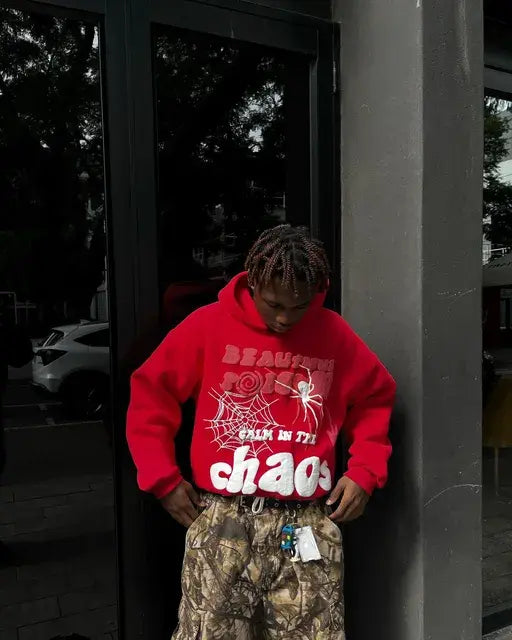 Hip Hop Abstract Print Hoodie