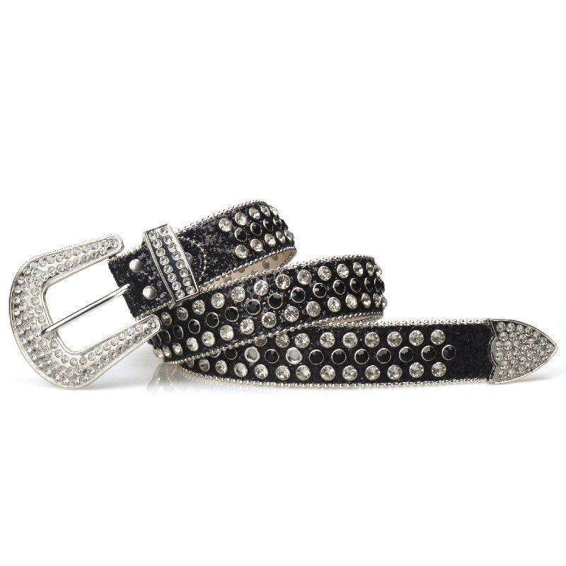 Rhinestones Studded Belt