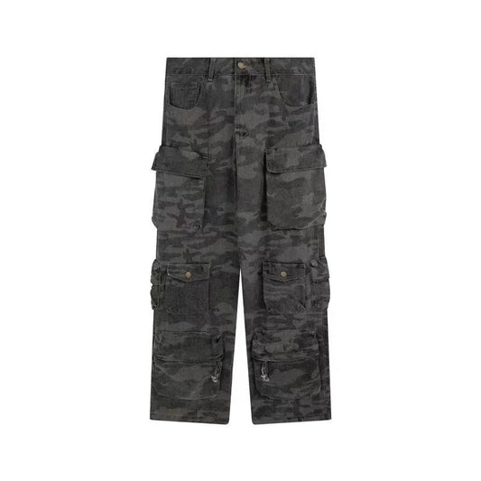 Camo Multiple Pockets Baggy Pants