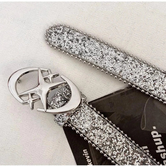 Kawaii Rhinestones Buckle Belt