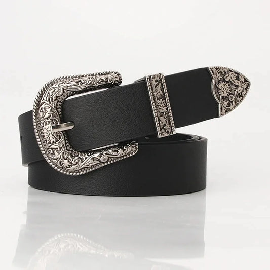 Goth PU Leather Buckle Belt
