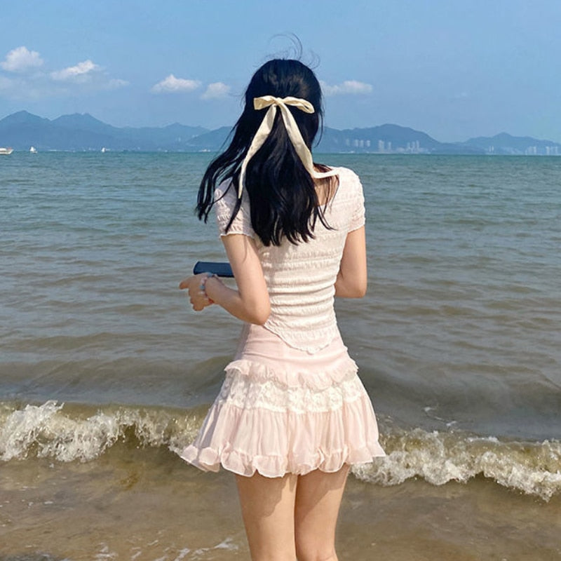 Fairy Short Ruffle Skirt
