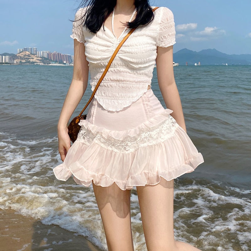 Fairy Short Ruffle Skirt