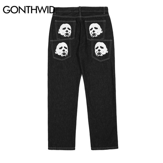 Graphic Baggy Jeans
