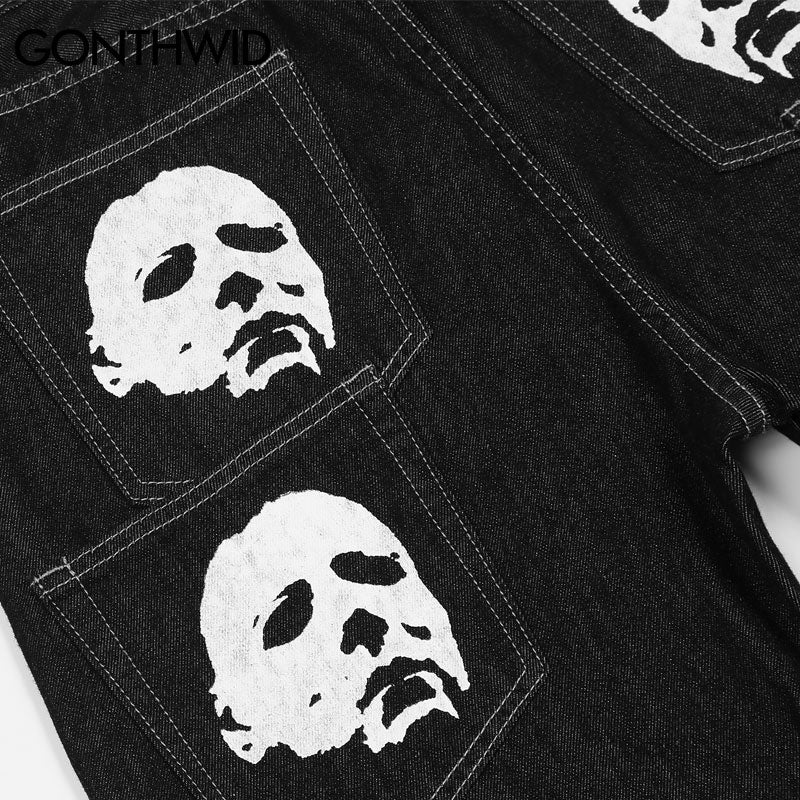 Graphic Baggy Jeans