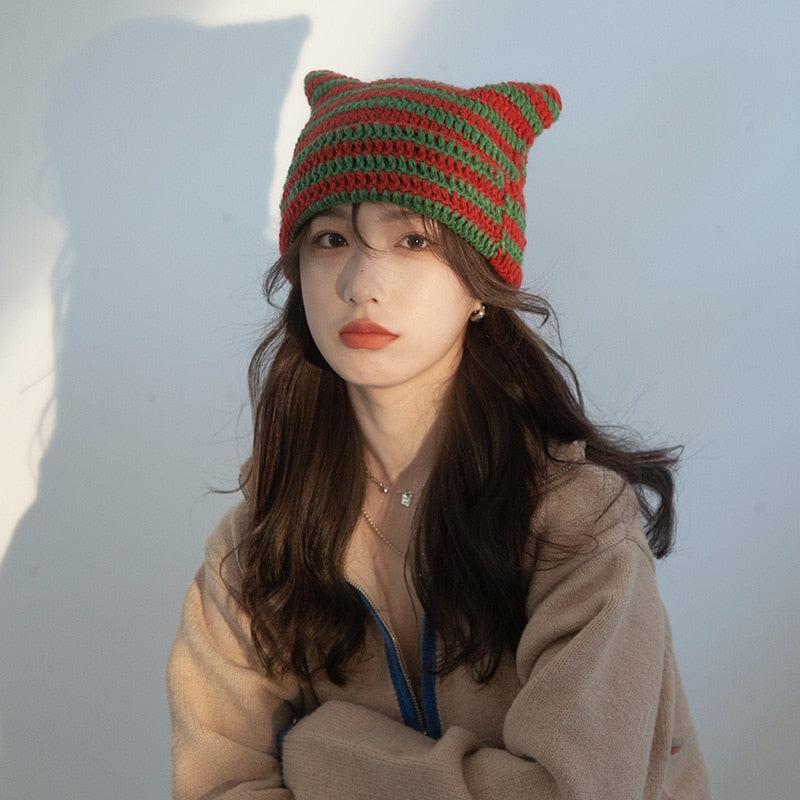 Stripped Beanie